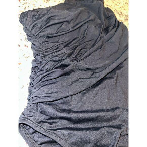 La Blanca Womens Island Goddess Shirred One Shoulder One Piece Swimsuit - Picture 5 of 9